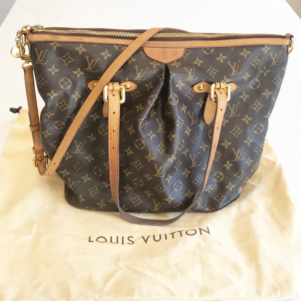 Louis Vuitton Monogram Palermo GM Handbag.